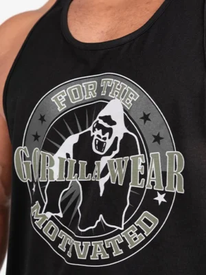 CASPER Stringer Majica - Crno/Zelena - Majice Bez Rukava