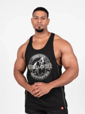 CASPER Stringer Majica - Crno/Zelena - Majice Bez Rukava