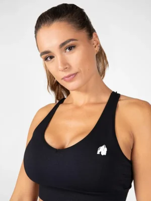 HILTON Bešavni Sportski Top - Crni - Majice i Topovi