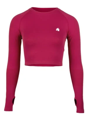 HILTON Bešavna Majica Dugi Rukav - Pink Crvena - Majice i Topovi