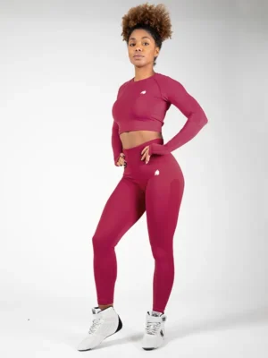 HILTON Bešavna Majica Dugi Rukav - Pink Crvena - Majice i Topovi