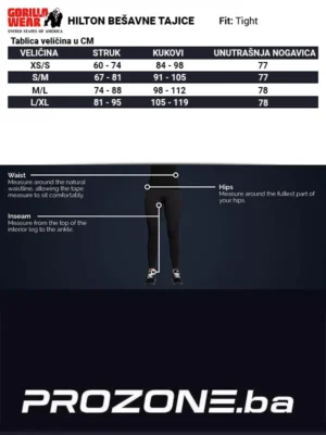 HILTON Bešavne Tajice - Pink Crvene - Tajice i Trenerke Donji Dio