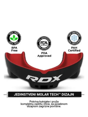 RDX Štitnik za Zube - Crveni - Zaštitna Oprema