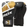 RDX F7 Ego Bokserske Rukavice - Crno/Zlatne - Rukavice za Boks i MMA
