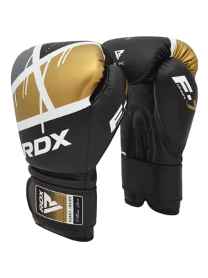 RDX F7 Ego Bokserske Rukavice - Crno/Zlatne - Rukavice za Boks i MMA