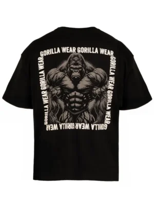 PHILIP Oversized Majica - Crna - Majice Kratki Rukav