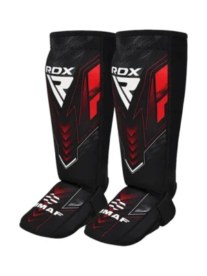 RDX Štitnici za Potkoljenice IMMAF Approved - Crveni - Zaštitna Oprema