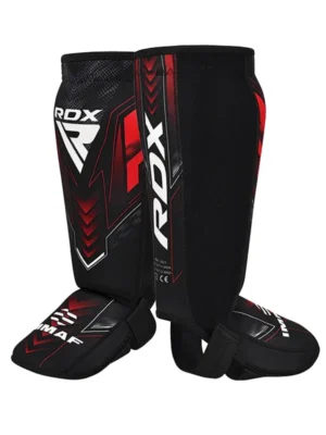 RDX Štitnici za Potkoljenice IMMAF Approved - Crveni - Zaštitna Oprema