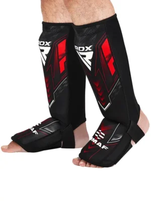 RDX Štitnici za Potkoljenice IMMAF Approved - Crveni - Zaštitna Oprema