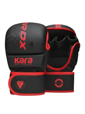 RDX F6 KARA MMA Rukavice za Sparing 7oz - Crno/Crvene - Rukavice za Boks i MMA