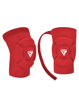 RDX Štitnici za Koljena za MMA i Muay Thai - Crveno/Bijeli - Zaštitna Oprema