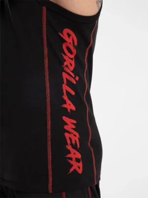 MONTEREY Tank Top - Crno/Crveni - Majice Bez Rukava