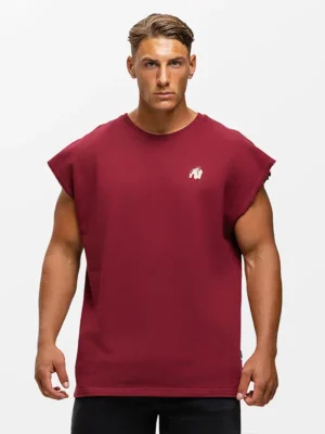 BOUSE Cut Off Majica Bez Rukava - Bordo - Majice Bez Rukava
