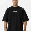 IDAHO Oversized Majica - Crna