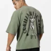 RUSSELL Oversized Majica - Zelena