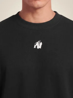 LEEDS Oversized Dukserica - Crna