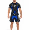 RDX IMMAF MMA Set - Kompresiona Majica i Šorc - Plavi